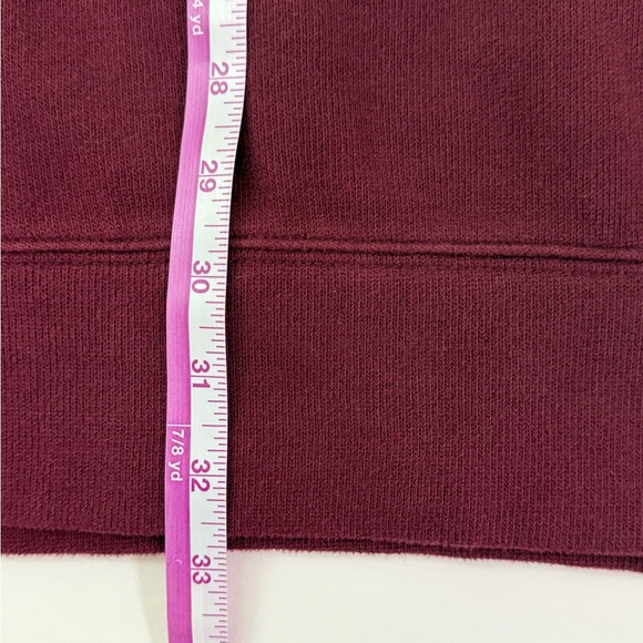 Lands' End Men's XXLT  Bedford Rib Quarter Zip Burgundy Sweater pullover - Picture 9 of 12